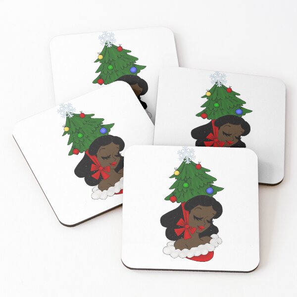 Item preview, Vintage Woman with Christmas Tree Hat designed and sold by AnnabethQuinn.