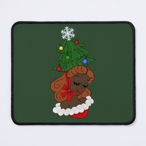 Item preview, Vintage Woman with Christmas Tree Hat designed and sold by AnnabethQuinn.