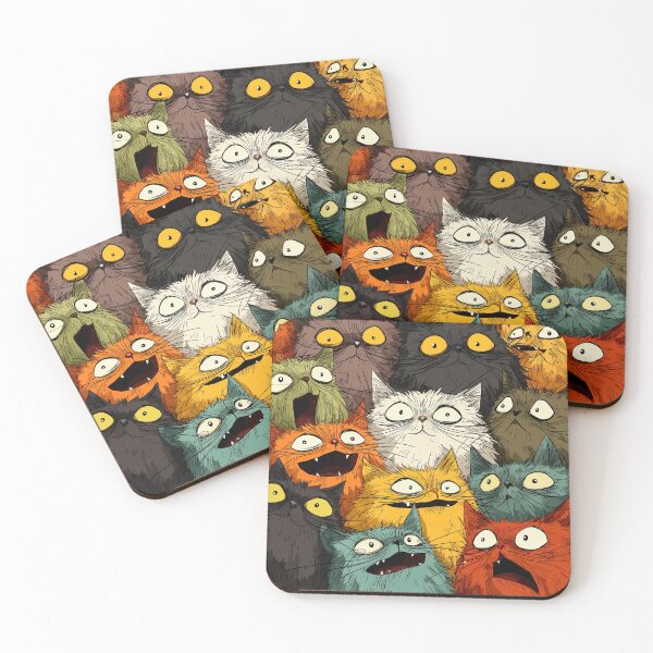 Item preview, Colorful Cartoon Cats designed and sold by JPugliese.