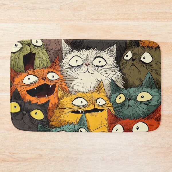 Item preview, Colorful Cartoon Cats designed and sold by JPugliese.