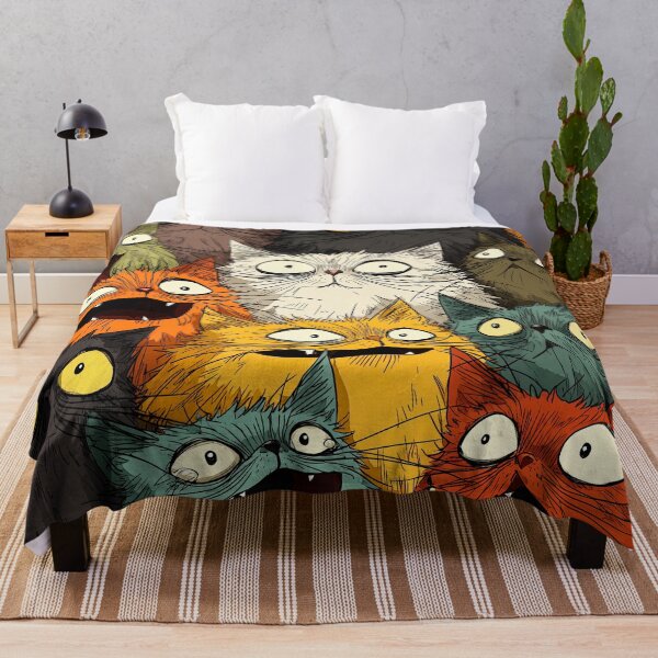 Item preview, Colorful Cartoon Cats designed and sold by JPugliese.