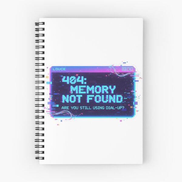 Item preview, 404: Memory Not Found – Retro Y2K Glitch Window designed and sold by JLMWorks.