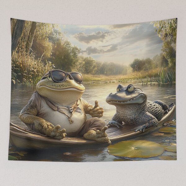 Item preview, "River Swagger: Thumbs-Up at Twilight" designed and sold by bloorose.