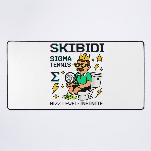 Item preview, Skibidi Sigma Tennis King Rizz Art designed and sold by AnnDesignStudio.