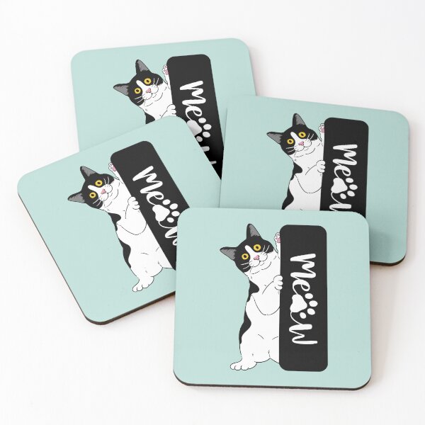 Item preview, Meow curious cat designed and sold by WildsideArtShop.