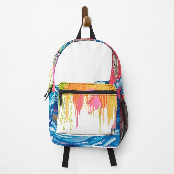 Item preview, Colorful Dripping Canvas with Waves brushes designed and sold by Modern-Tropical.