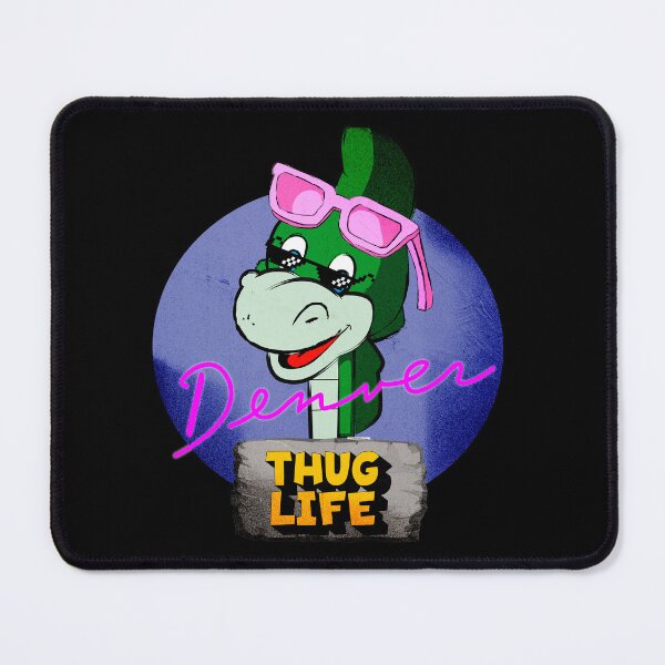 Item preview, Denver Thug Life - Retro 90s Dinosaur Pink Glasses designed and sold by retrologie.