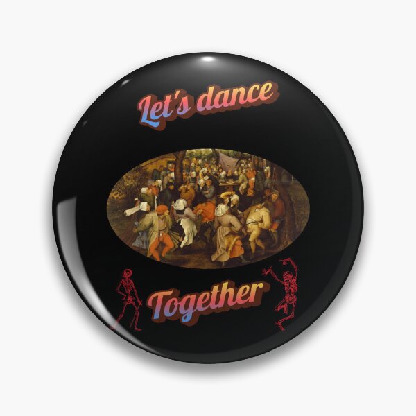 Item preview, Let's Dance Together Bruegel Art | Renaissance Skeleton Mashup designed and sold by Thorn & Ember.