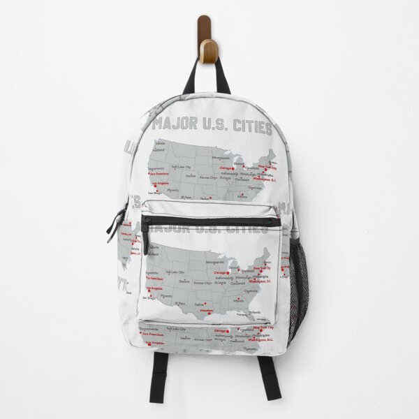 Item preview, Bold USA Cities Map – Vibrant Urban Landmarks Tee designed and sold by mashmosh.