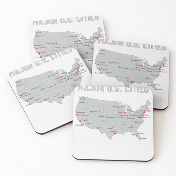 Item preview, Bold USA Cities Map – Vibrant Urban Landmarks Tee designed and sold by mashmosh.