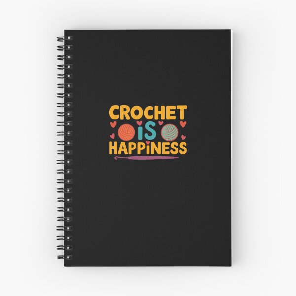Item preview, Crochet Is Happiness – Crafting Positivity Quote designed and sold by artcultreone.