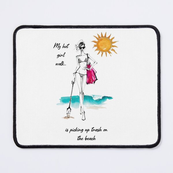 Item preview, My Hot Girl Walk is Beach Cleanup designed and sold by PTTPeopleWear.