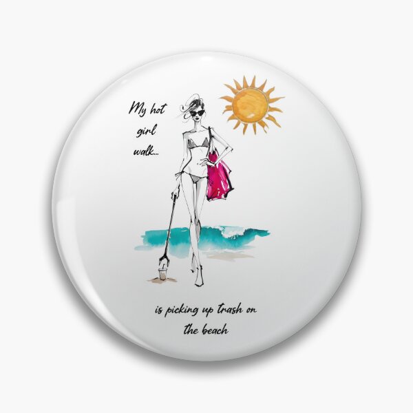 Item preview, My Hot Girl Walk is Beach Cleanup designed and sold by PTTPeopleWear.