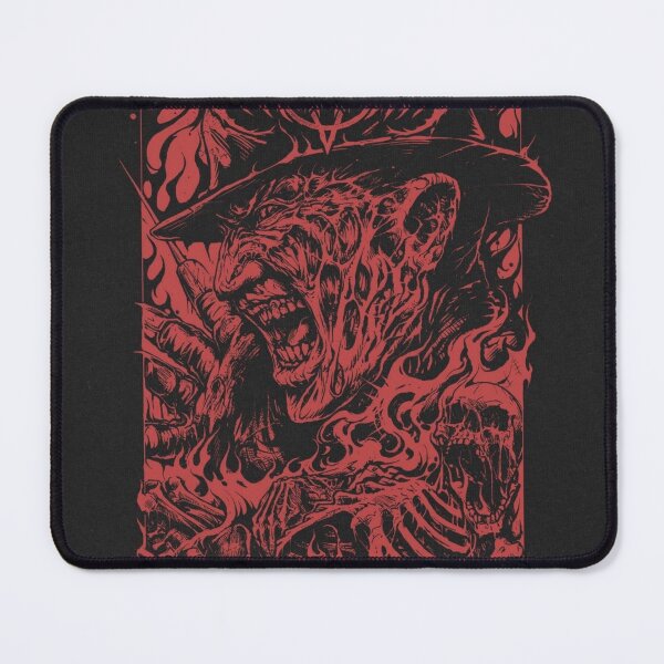 Item preview, Red Horror Portrait With Flames designed and sold by Adronia.