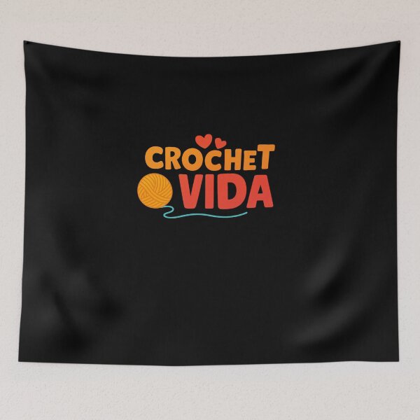 Item preview, Crochet Vida – Yarn Lover Quote designed and sold by artcultreone.