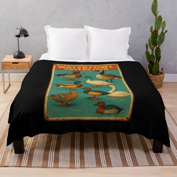 Item preview, Waterfowl Collection – Vintage Waterbird Poster designed and sold by Galskap.