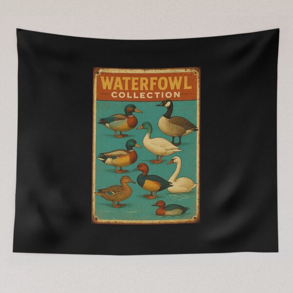 Item preview, Waterfowl Collection – Vintage Waterbird Poster designed and sold by Galskap.