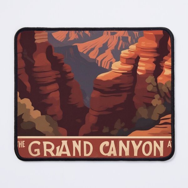 Item preview, Vintage Canyon Travel Art | WPA National Park Print designed and sold by Esterlane.