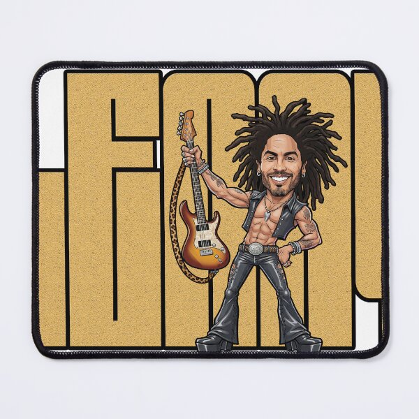 Item preview, Funny Caricature of Lenny Kravitz guitar master designed and sold by vectorlove.