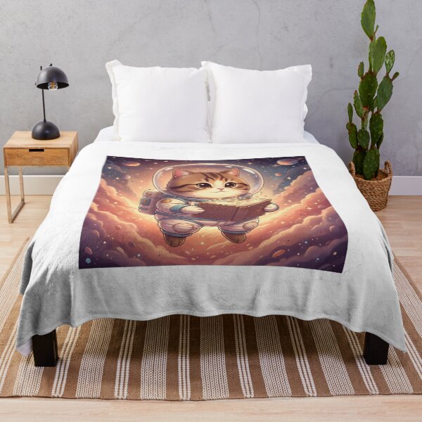 Item preview, Cat Astronaut Reading a Book – “Space Bookworm” designed and sold by JLMWorks.