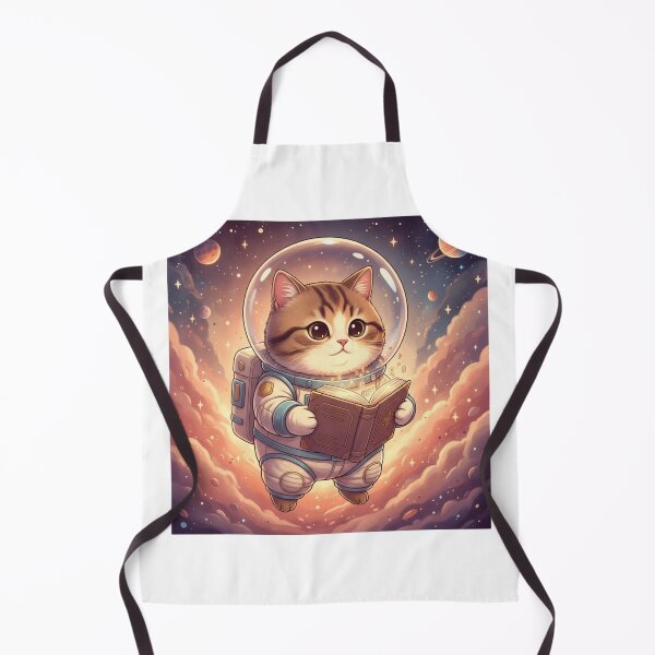 Item preview, Cat Astronaut Reading a Book – “Space Bookworm” designed and sold by JLMWorks.