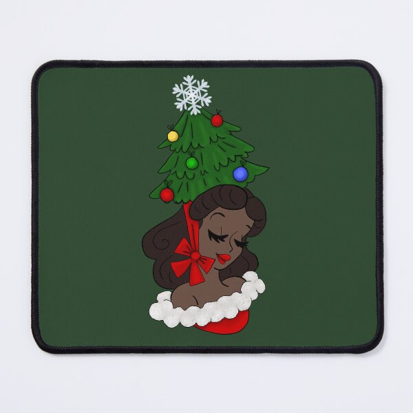 Item preview, Vintage Woman with Christmas Tree Hat designed and sold by AnnabethQuinn.