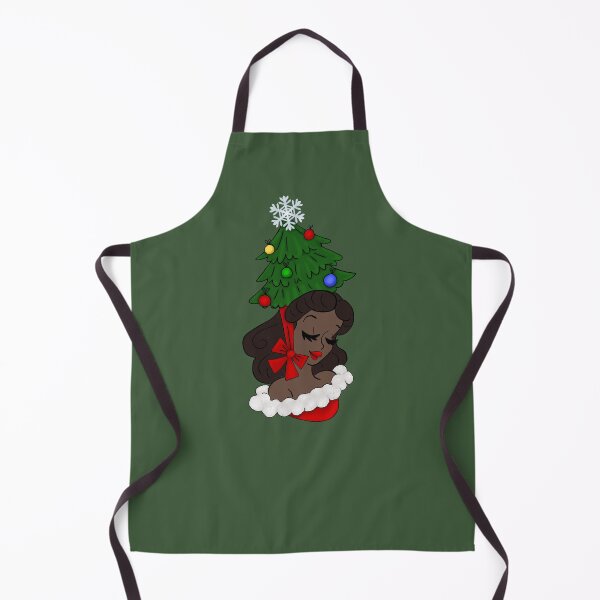 Item preview, Vintage Woman with Christmas Tree Hat designed and sold by AnnabethQuinn.