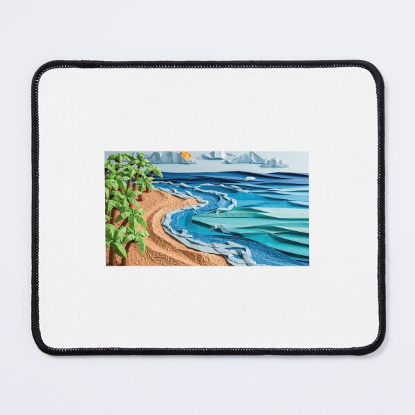 Item preview, Origami Tropical Beach and Ocean - Geometric Island Art for Travel & Coastal Decor designed and sold by JaneMcCarthyDNA.