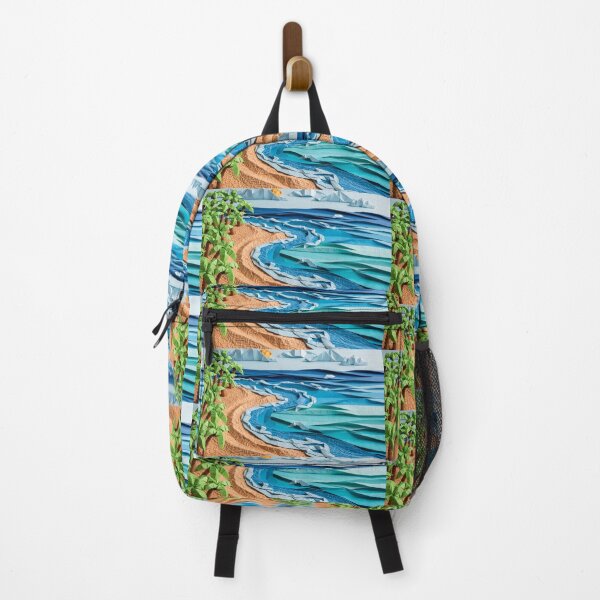 Item preview, Origami Tropical Beach and Ocean - Geometric Island Art for Travel & Coastal Decor designed and sold by JaneMcCarthyDNA.