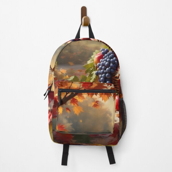 Item preview, A basket overflowing with food in autumn designed and sold by Djantrix.