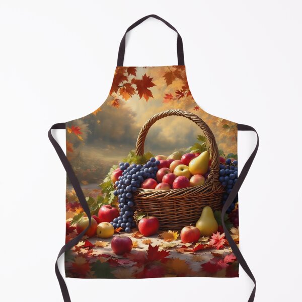 Item preview, A basket overflowing with food in autumn designed and sold by Djantrix.
