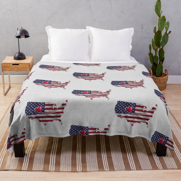 Item preview, Patriotic Love – USA Valentine's Day Map Tee designed and sold by mashmosh.