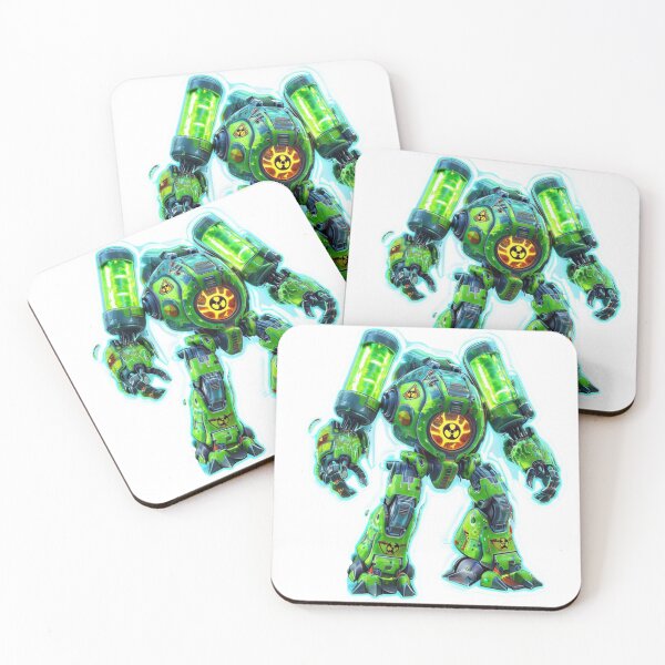 Item preview, Mech Unit – Neon Biohazard Hunter Cyber Emblem designed and sold by Imaginarium of Chaos falcon88 .