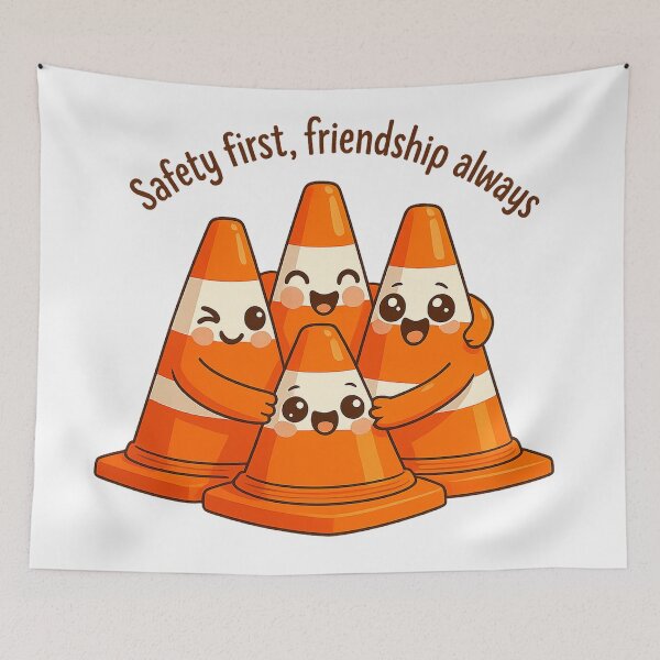 Item preview, Safety First, Friendship Always designed and sold by turtlemaid.