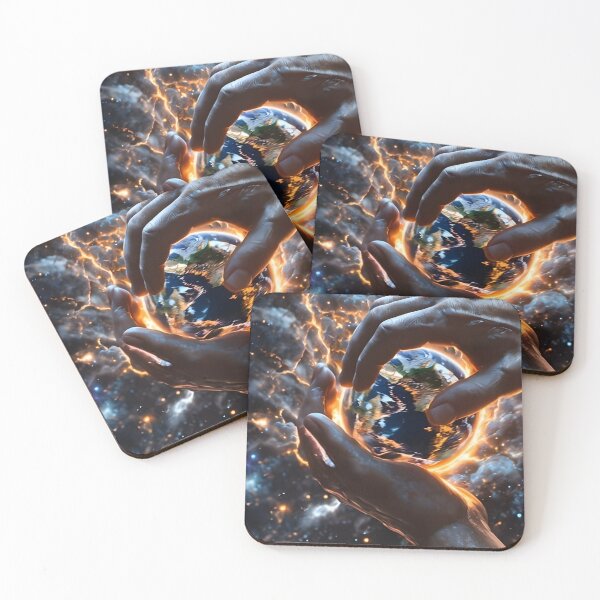 Item preview, Cosmic Hands Holding Earth – Energy of Creation designed and sold by internetwatcher.