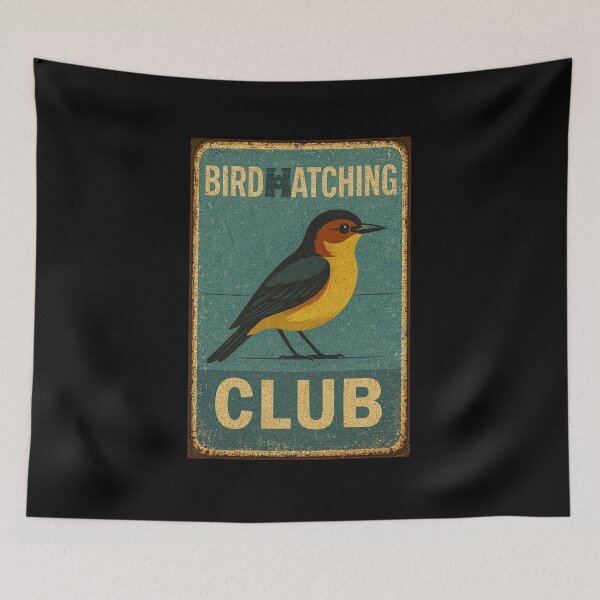 Item preview, Birdwatching Club – Vintage Sparrow with Binoculars designed and sold by Galskap.