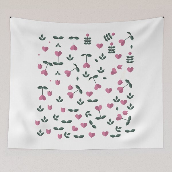 Item preview, Flower heart pattern designed and sold by Jamildesign.