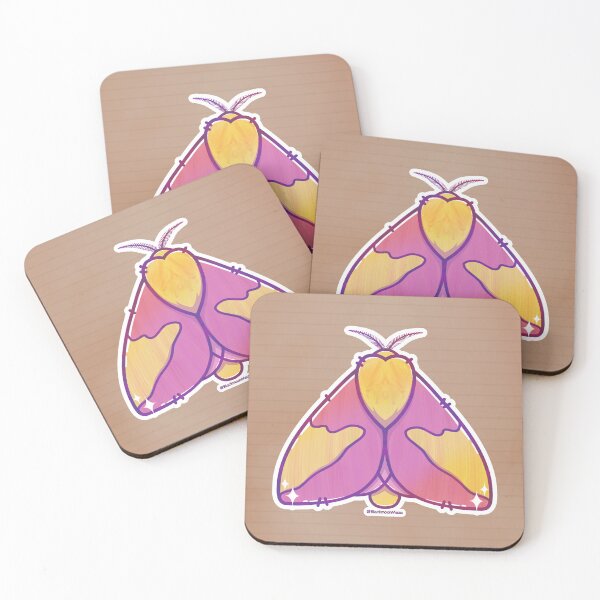 Item preview, Rosy Maple Moth designed and sold by BlackmoonMaze.