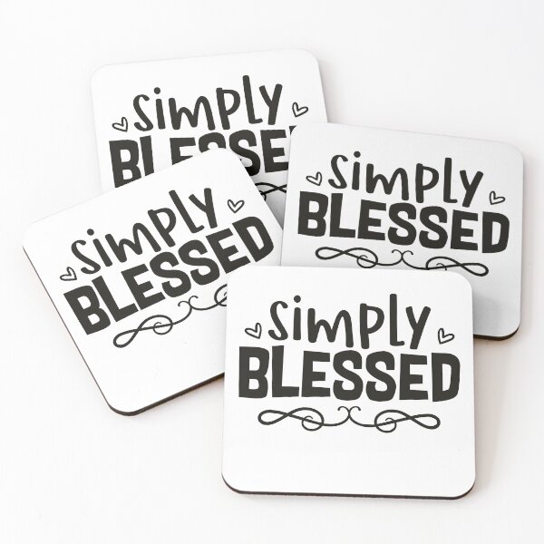 Item preview, Simply Blessed – Inspirational Faith Script Typography designed and sold by etcifyarts.