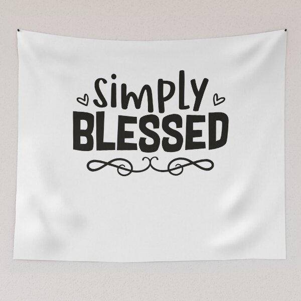 Item preview, Simply Blessed – Inspirational Faith Script Typography designed and sold by etcifyarts.