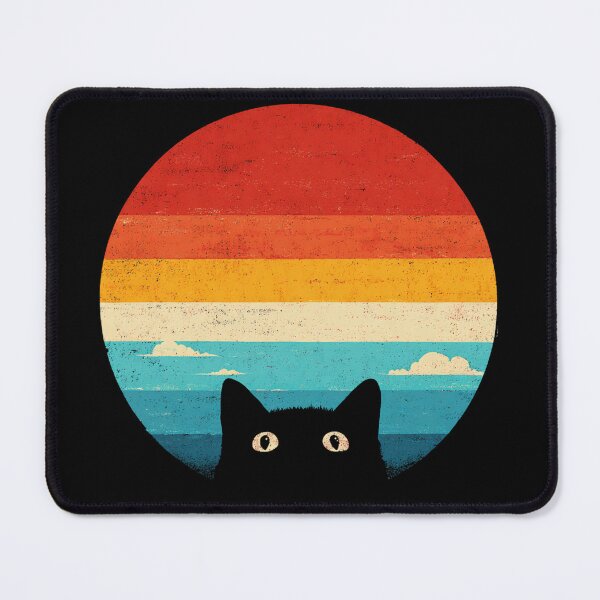 Item preview, Retro Cat Sunset Silhouette designed and sold by Blurbean.