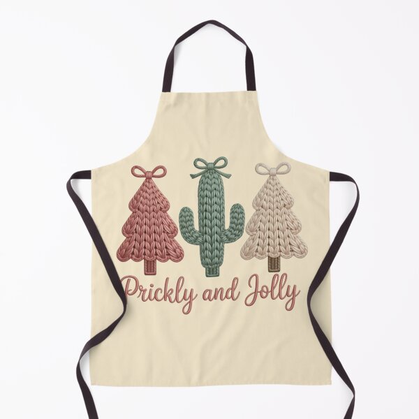 Item preview, Prickly and Jolly Knit Christmas Cactus Classic T-Shirt,Boho Cactus and Tree Holiday Vibes Shirt designed and sold by PrintMod.