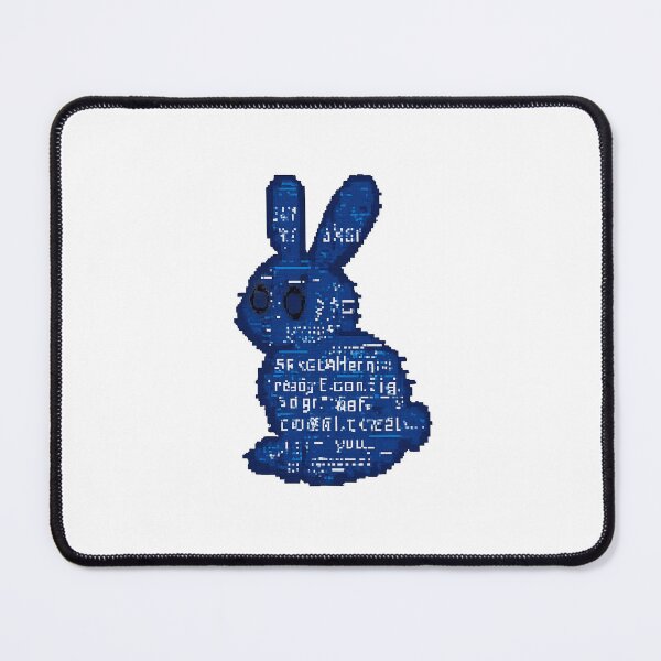 Item preview, Glitch Blue Bunny Pixel Error Art designed and sold by Lunarifinds .