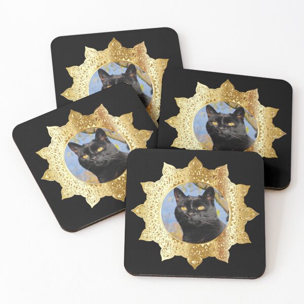 Item preview, Golden Aura of the Black Cat designed and sold by MB-CatPrints.