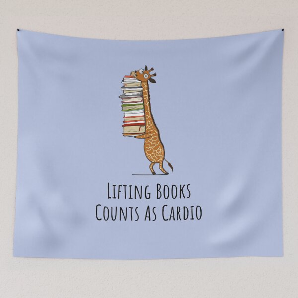 Item preview, Funny Giraffe Holding a Stack of Books - Lifting Books Counts As Cardio - Book Lover Gift, Phones Cases And Other Gift designed and sold by MemWear.