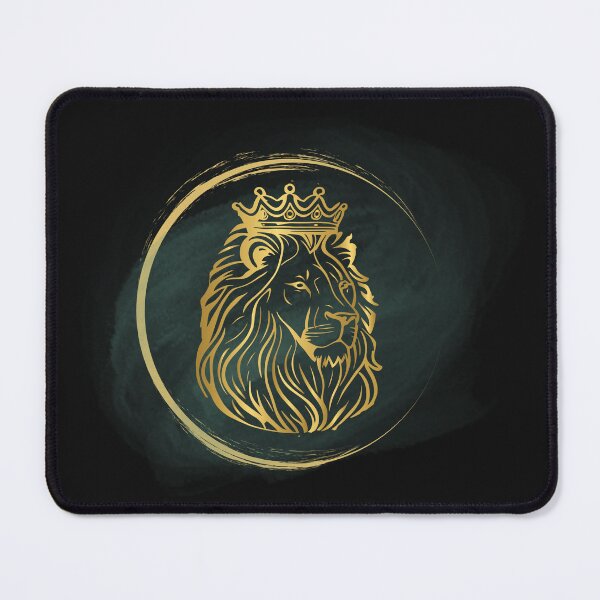 Item preview, Golden Crowned Lion in the Fog designed and sold by Lovelalaland.