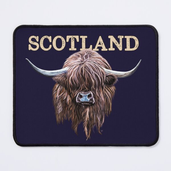 Item preview, Scottish Highland Cow With Scotland Slogan designed and sold by brodyquixote.