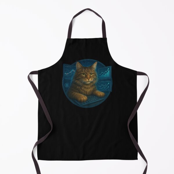 Item preview, Cyber Cat Stock Trader designed and sold by Fort Galaxy.