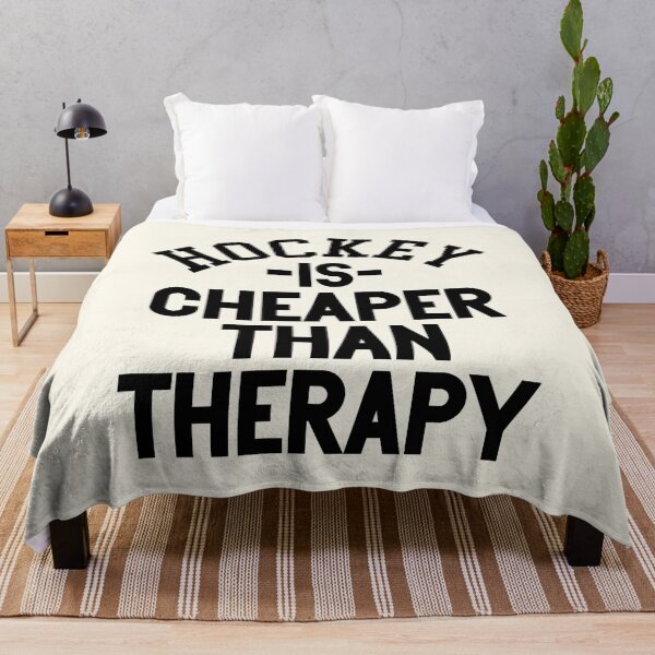 Item preview, Hockey Is Cheaper Than Therapy: Apparel & Home Decor designed and sold by Compass and a Camera.