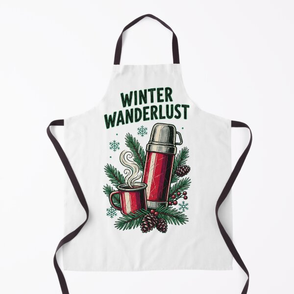 Item preview, WINTER WANDERLUST Vintage Camping Thermos designed and sold by Quillway.
